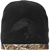 HOT SHOT Duck Commander x Men's Flight Day Realtree Max-5 Camo Beanie - Reversible, Fleece Lined Outdoor Waterfowl Hunting Beanie, One Size