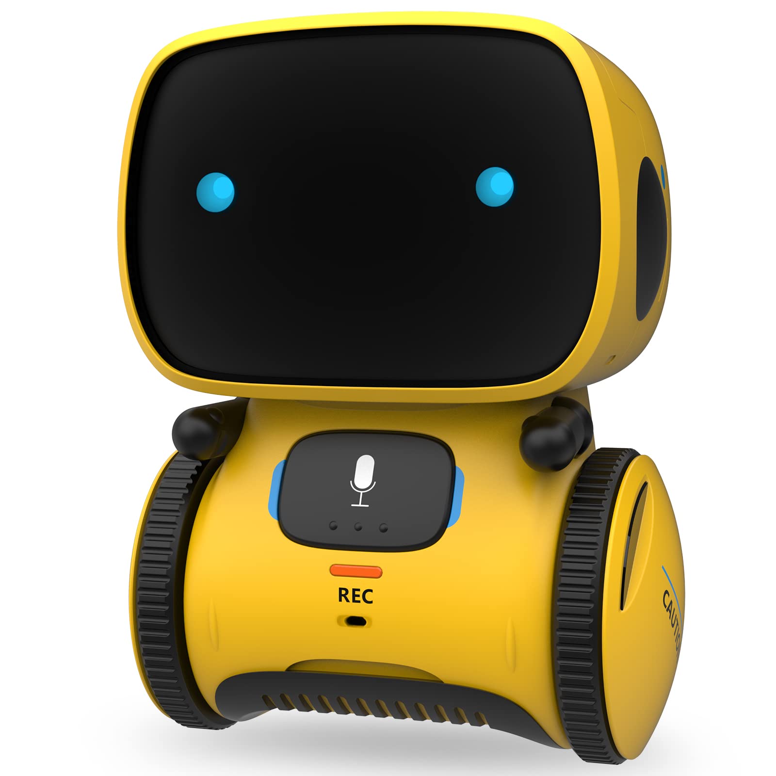 GILOBABY Interactive Smart Robot Toys, Intelligent Robot for Kids, Children Boys Robotic 3 Years Old Up, Touch Control & Voice Control, Dance, Sing, Walk & Playback, Robotic Toys for Kids (Yellow)
