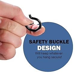 ADIIL 12 PCS Q Hanger Hooks with Safety