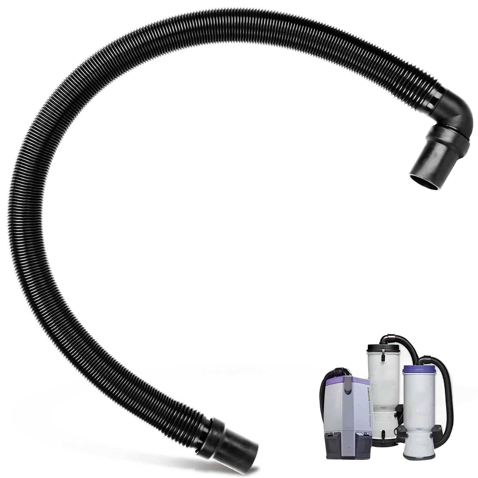Photo 1 of 103048 107648 Backpack Vacuum Hose (1-1/2-inch Cuffs) Compatible with Pro-Team Super Coach, Mode 6, and other Replacement Backpack Vacuum Hoses Part, Has an antistatic effect