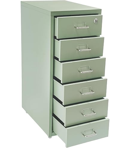 Amazon.com: 3-Drawer Steel MultiDrawer Cabinet - Bisley Green
