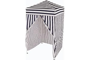Impact Canopy 4' x 4' Portable Dressing Room, Pop Up Portable Changing Room, Navy Blue / White