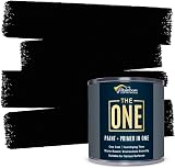 THE ONE All-In-One Paint & Primer Black Matt 1 L Multi-Surface