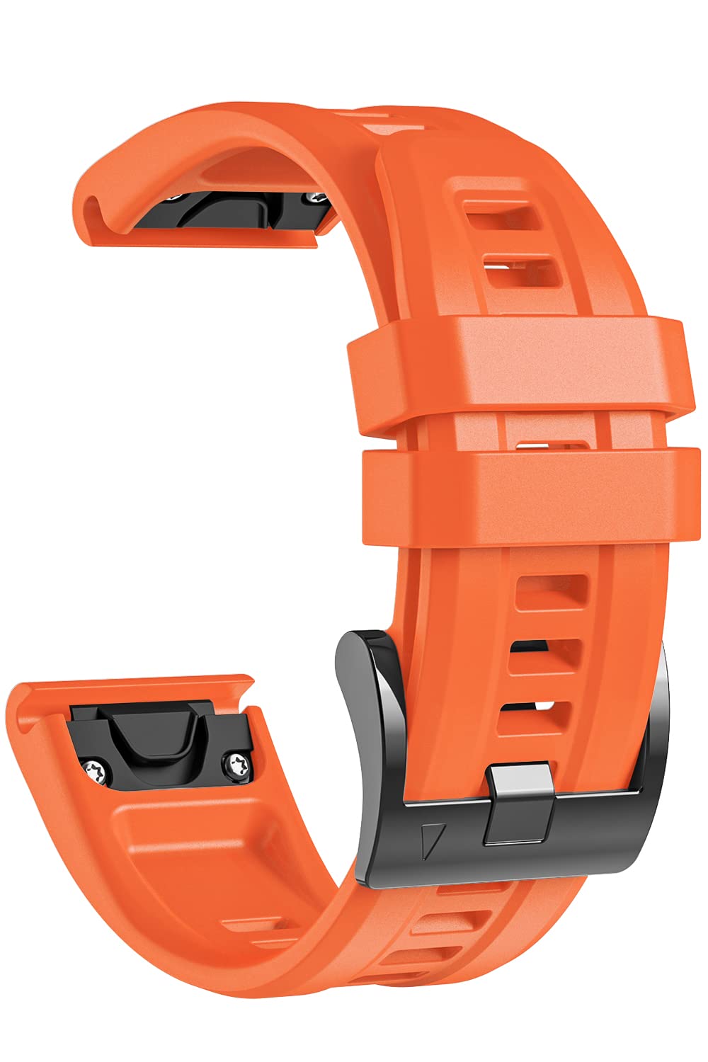 lepmok 26mm Strap for Garmin Fenix7X/Fenix 7X Solar/Fenix 7X Sapphire Solar/Fenix 6X/Fenix 6X Pro/Fenix 6X Sapphire/Fenix 5X Puls/Fenix 5X Sapphire (Orange)