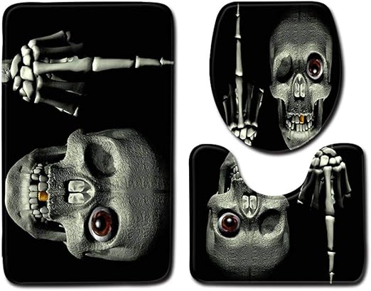 SYN Dreiteilige Toilette, 3D Bad-Toilette Der Dreiteilige Bodenmatte