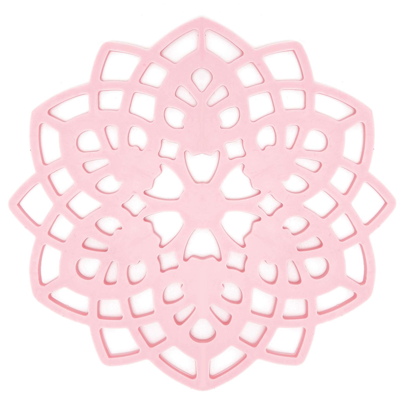 Silicone Trivet, Trivet Mat, Silicone Table Mats, Heat Resistant Mats, Pink Table Mat Hollow Heat Insulation Pad Cup Bowl Pot Holder Placemat Kitchen Accessory