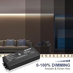 GOOVER 300W Dimmable LED Driver, 12V Triac Dimmable