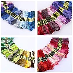 LOVIMAG Premium Rainbow Color Embroidery Floss with