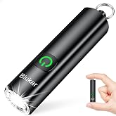 Blukar EDC Rechargeable Keychain Flashlight, 360L Mini Portable Flash Light | 3 Lighting Modes, Memory Function, Waterproof, Compact Pocket Light for Everyday Carry, Emergency, Camping, Outdoor