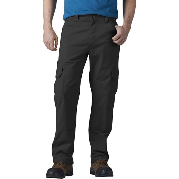 Pantalone cargo vestibilità regular tapered con vita elasticizzata Blu