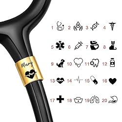 Personalized Stethoscope Name Tag Charms for