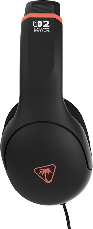 Airlite Fit Noir Anthracite Casque de Gaming Filaire sous Licence Officielle pour Nintendo Switch 2, Nintendo Switch Lite - Modèle OLED