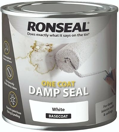 Ronseal One Coat Damp Seal White 750ml Interior Wall Moisture Blocker Paint