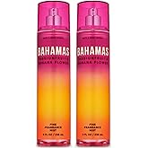 Bath & Body Works Fine Fragrance Body Mist Gift Set 8 oz Pack Lot of 2 (Bahamas Passionfruit & Banana Flower)