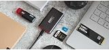 EMTEC X210 Elite 128GB USB-C 3.2 Gen2 External SSD - 3D NAND - Black view 4