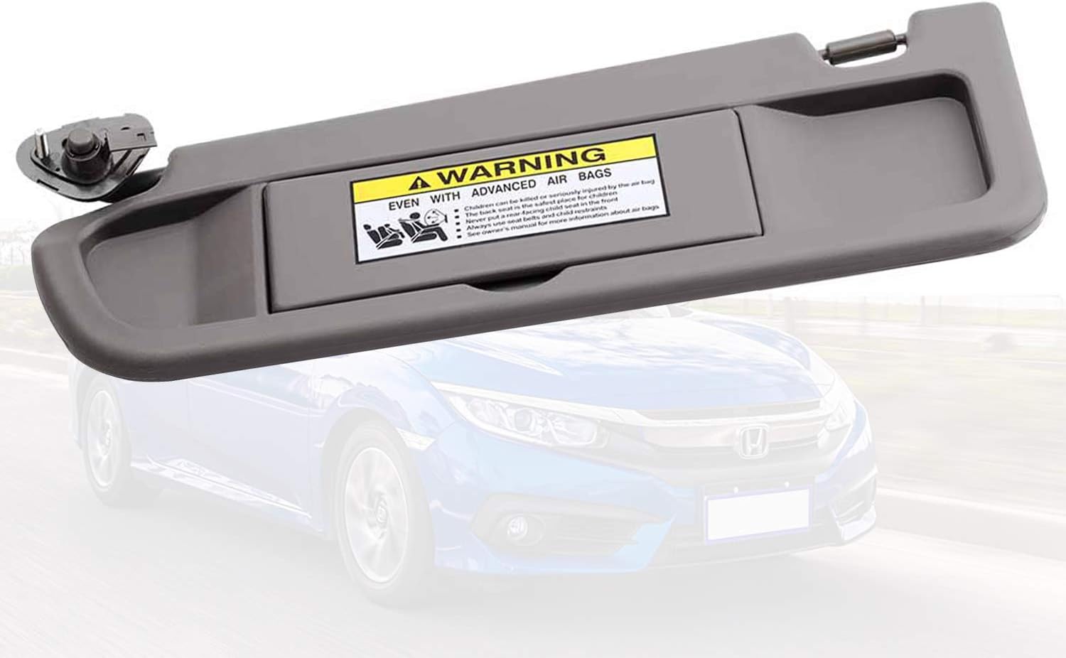 omotor Left Driver Side Sun Visor for Honda Civic 2006-2011 Replaces Part # 83280-SNA-A01ZA