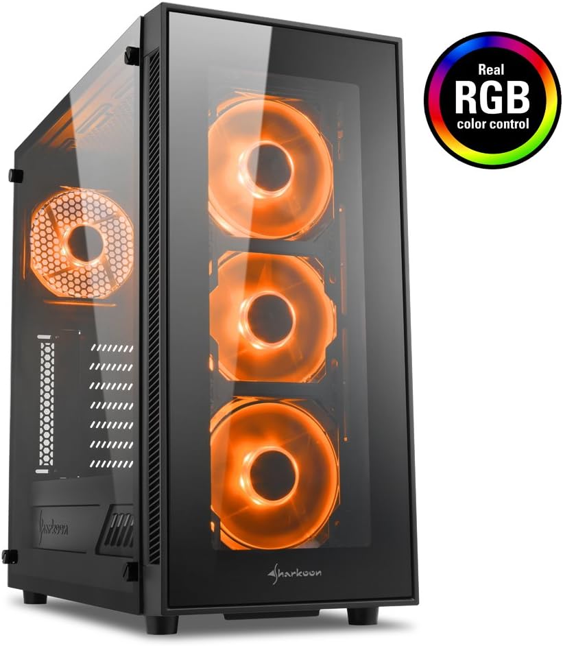 Sharkoon TG5 RGB, Caja de Ordenador Gaming, 1, Rgb: Sharkoon: Amazon.es: Informática