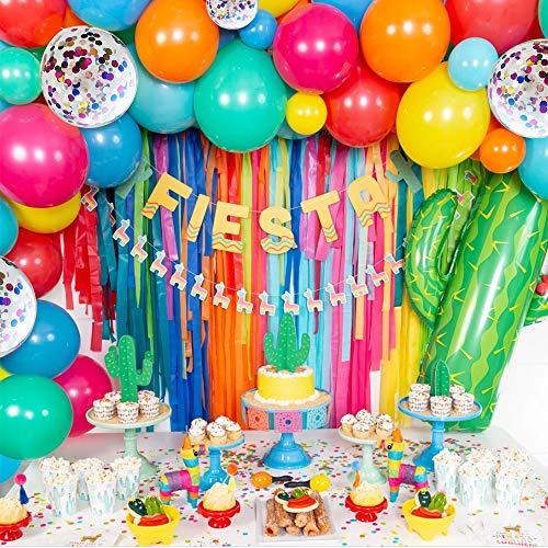 Colourful Balloons Garland Kit, 109 Pack Rainbow Multicolor Balloon