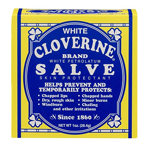 White Cloverine Salve, White Petrolatum Skin Protectant, 1 oz (28.4 g) (Pack of 6)