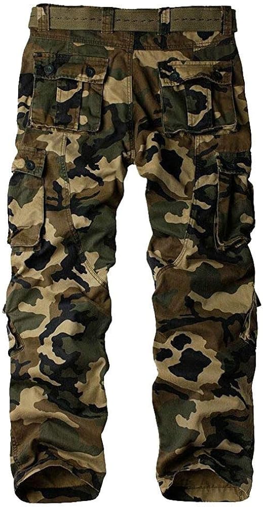 Women's Cotton Casual Military Army Cargo Combat Work Pants with 8 Pocket: Clothing