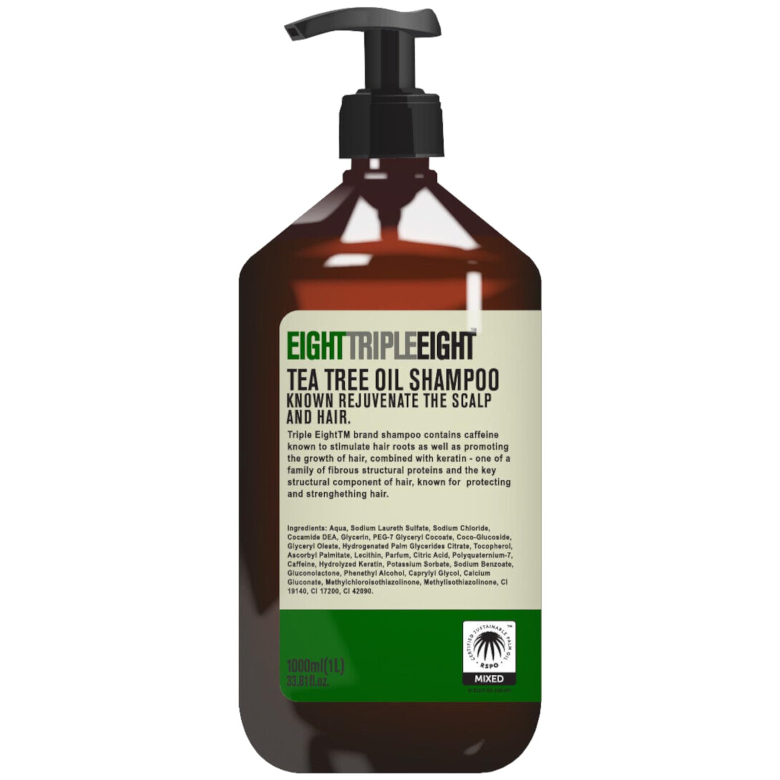 Eight Triple Eight Tea Tree Oil Hair Care Set- 1L Shampoo