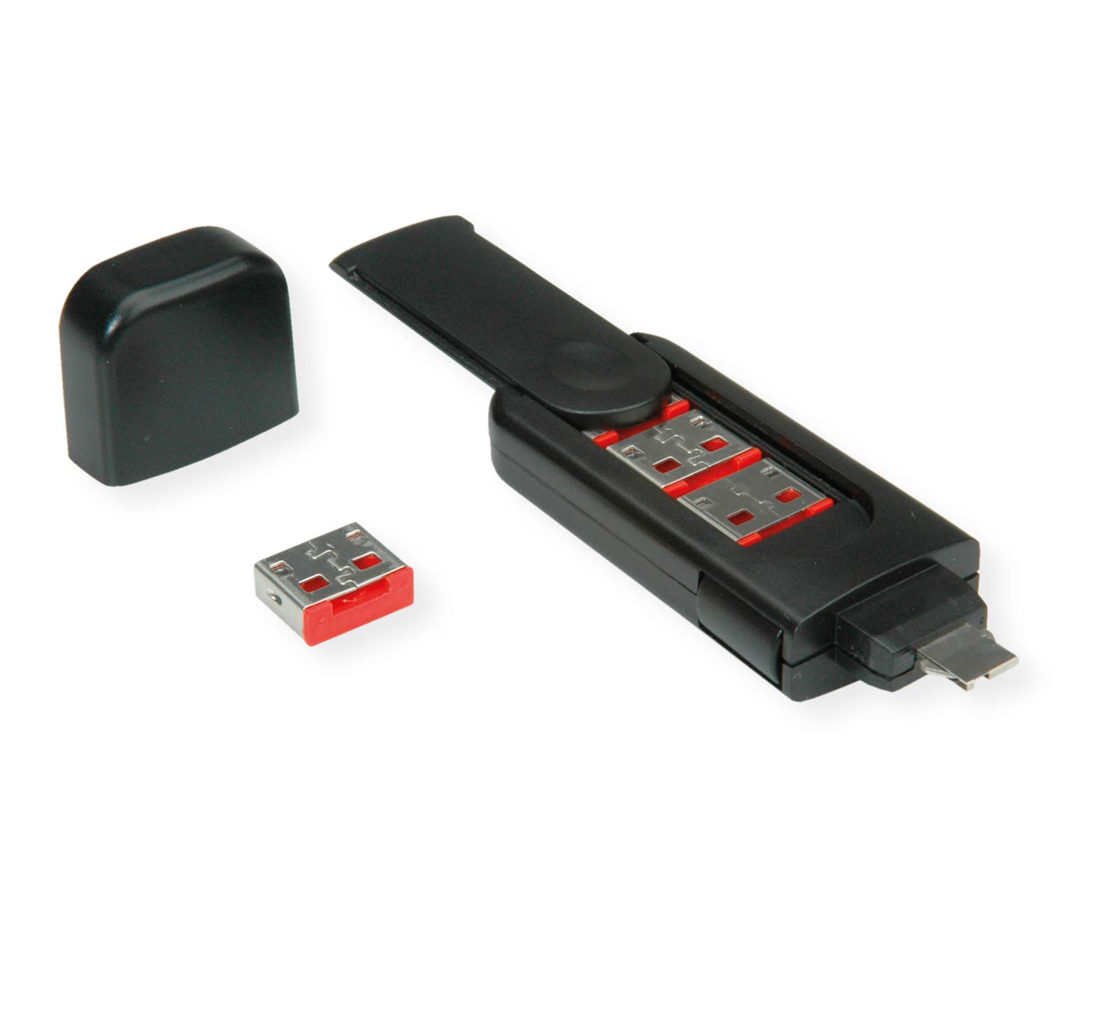 ROLINE USB Type A Port Blocker, 4x Lock and 1x Key