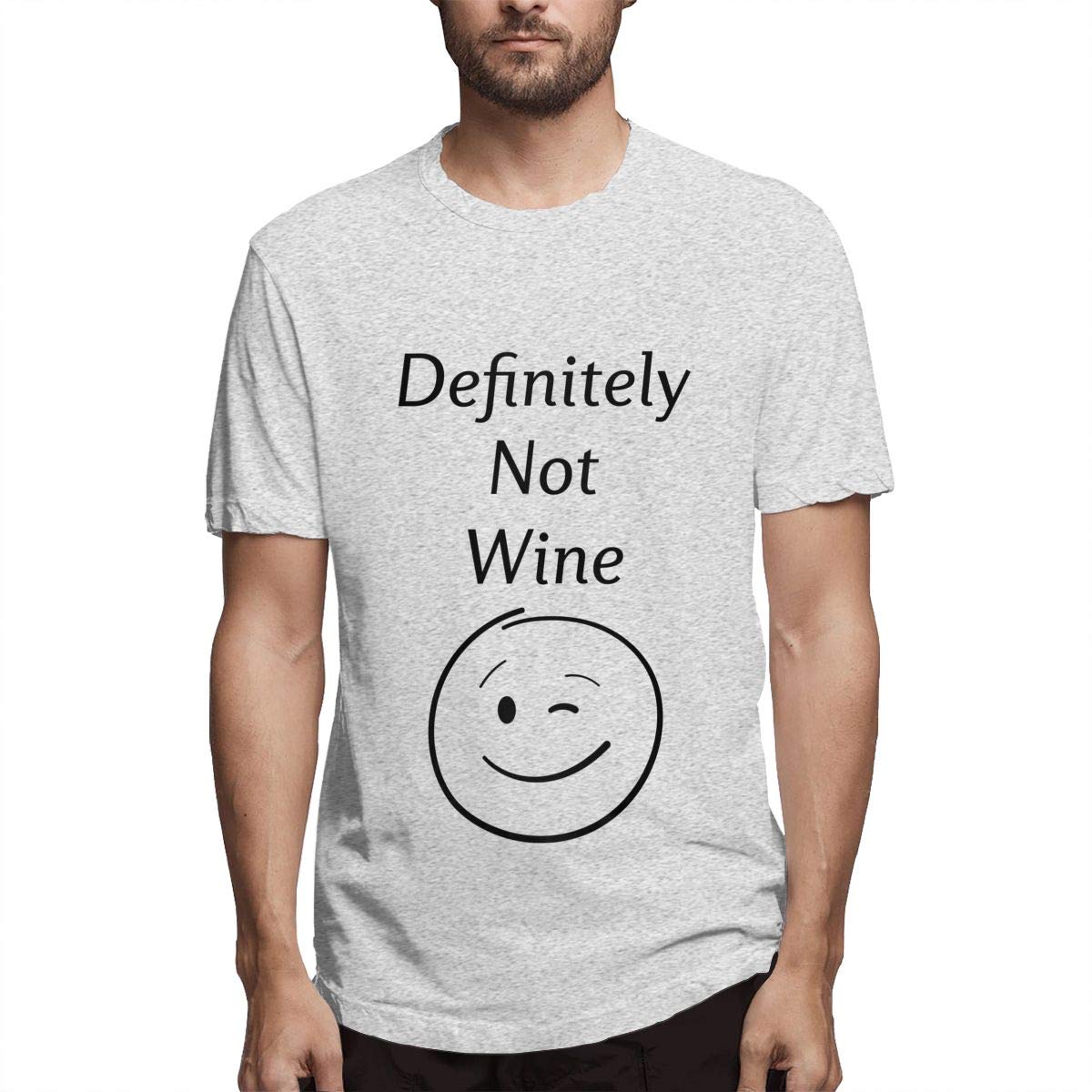 Definitely Not Wine Graphic Funny T Shirt Wink Tees Tops 