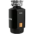 Moen Host Series 3/4 HP Continuous Feed Garbage Disposal with Sound Reduction for Kitchen Sink, Power Cord Included, GXS75C