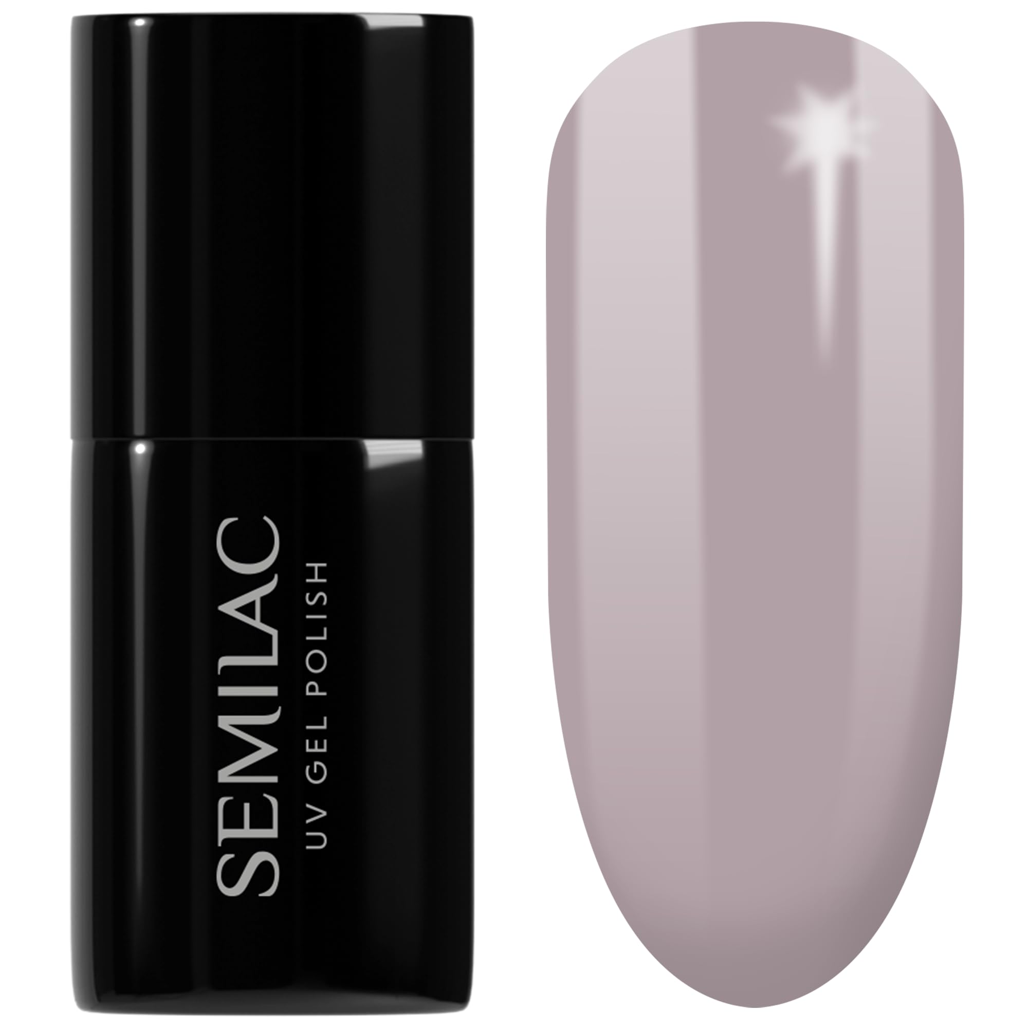 SEMILAC Gel Nail Polish 221 Smokey Beige - Full Coverage Gel Polish - Soak Off Easy To Use LED/UV Nail Lamp - Long Lasting Manicure and Pedicure up to 3 weeks