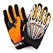 Motocross Motorcycle BMX MX ATV Dirt Bike Skeleton Racing Gloves Orange