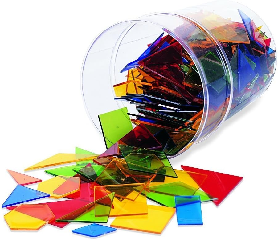 Learning Resources - Juego de construcción para niños (450 piezas, 15 formas), multicolor