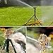 M PLUS Heavy Duty Brass Impact Sprinkler Adjustable Coverage Pattern Spray Distance Spray Flow for Garden Lawn