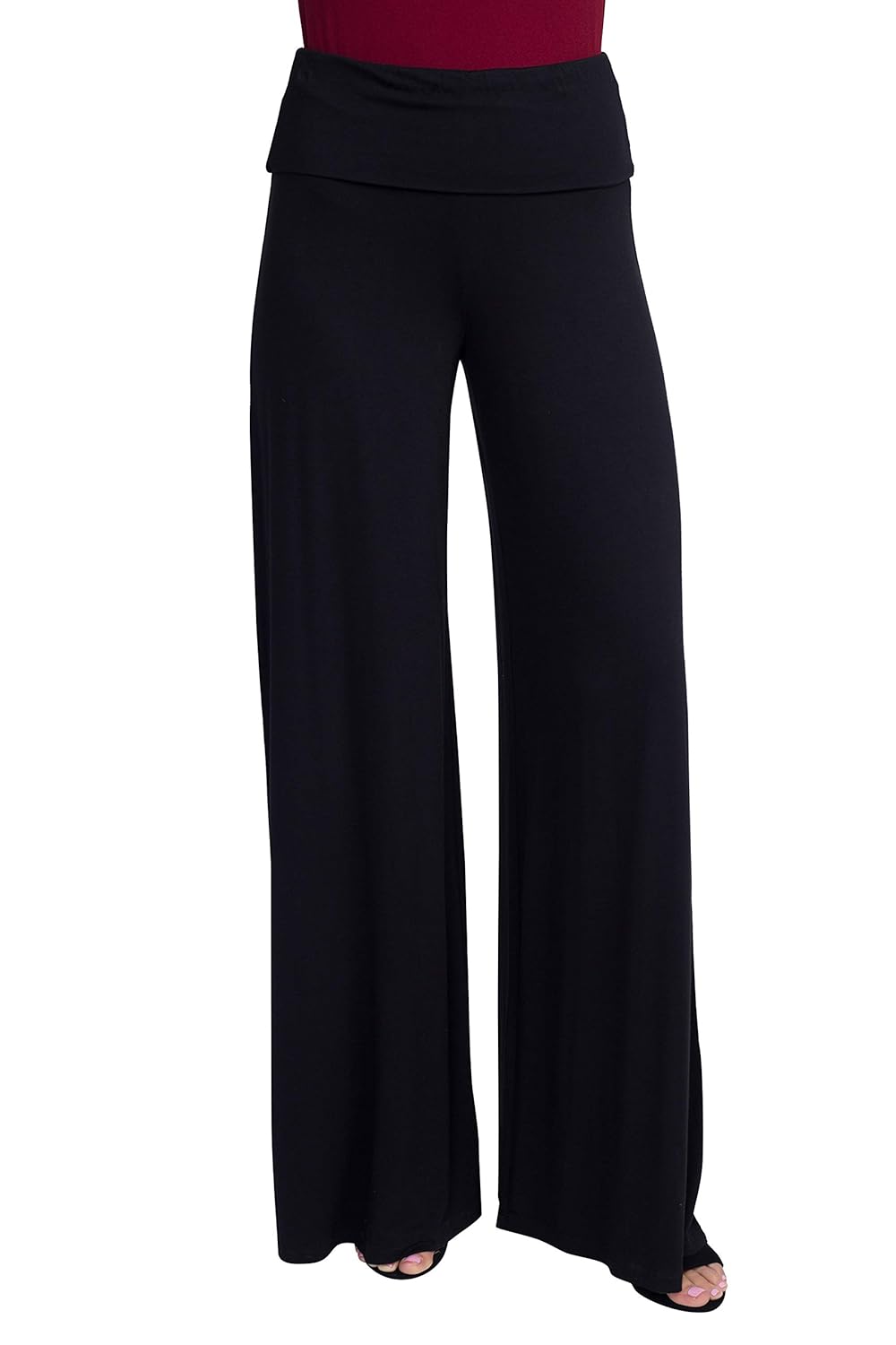 mid rise wide leg pants