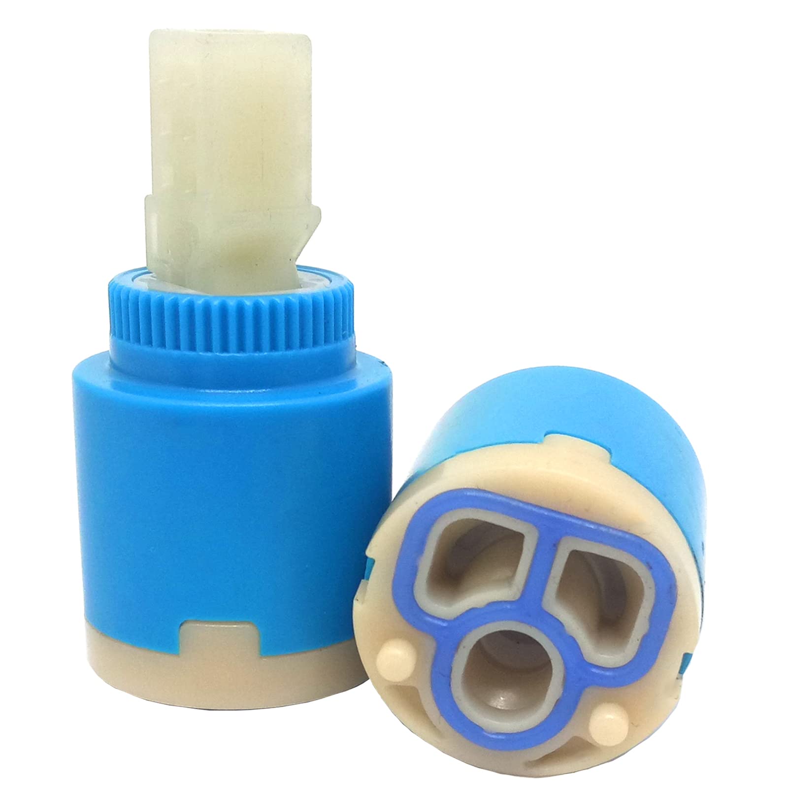 Photo 1 of 2Pcs Replacement Ceramic Facuet Valve,Ceramic Faucet Cartridge Replacement Faucet Parts(Diameter 25mm/1in)