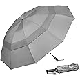 G4Free 42/46/54/62 Inch Large Golf Umbrella Compact Reverse Travel Umbrella 10 Ribs Windproof for Rain Double Canopy Automatic Open Close