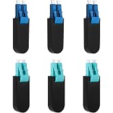 3 Pcs Single Mode 9/125um LC/UPC Fiber Optic Loopback Adapter and 3 Pcs Multi Mode 50/125um LC/UPC OM3 Loopback Connector Plug Tester - SM &amp; MM Duplex Loop Back Device Tool for Optical Cable Testing