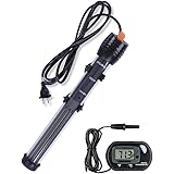 Orlushy Submersible Aquarium Heater,100W/150W/200W/300W Fish Tahk Heater with Adjust Knob Thermostat 2 Suction Cups and Free 