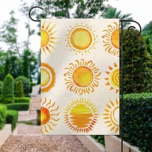 Banderas decorativas de doble cara para jardín de primavera con diseño