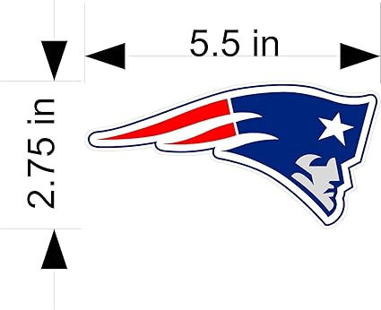 New England Patriots Nfl Team Logo Color Printed Decal Sticker Car Window Wall Furnacerestaurant Co Nz