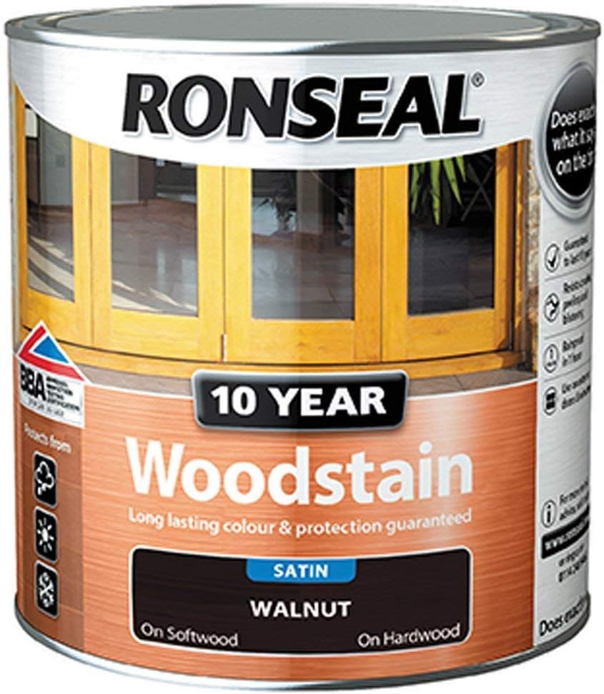 Ronseal 10 Year Woodstain Walnut 750ml, 750 ml