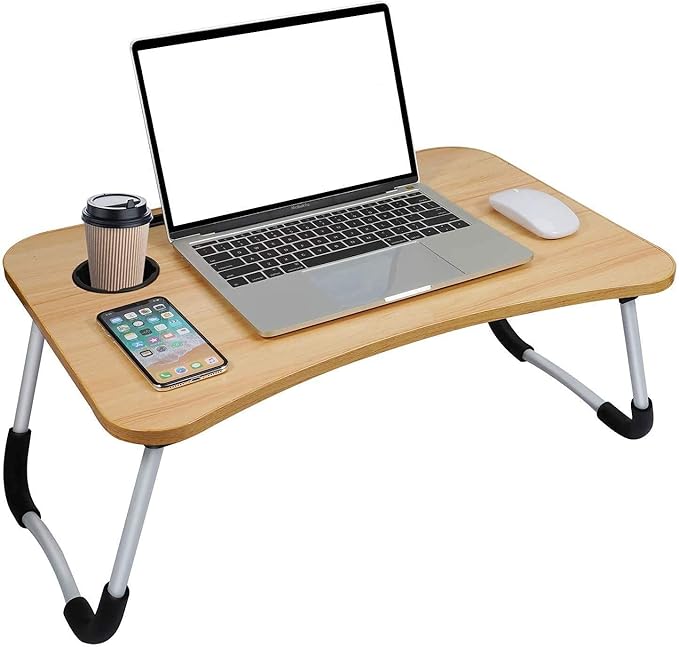 PRAMUKH FASHION Foldable Bed Study Table Portable Multifunction Laptop Table Lapdesk for