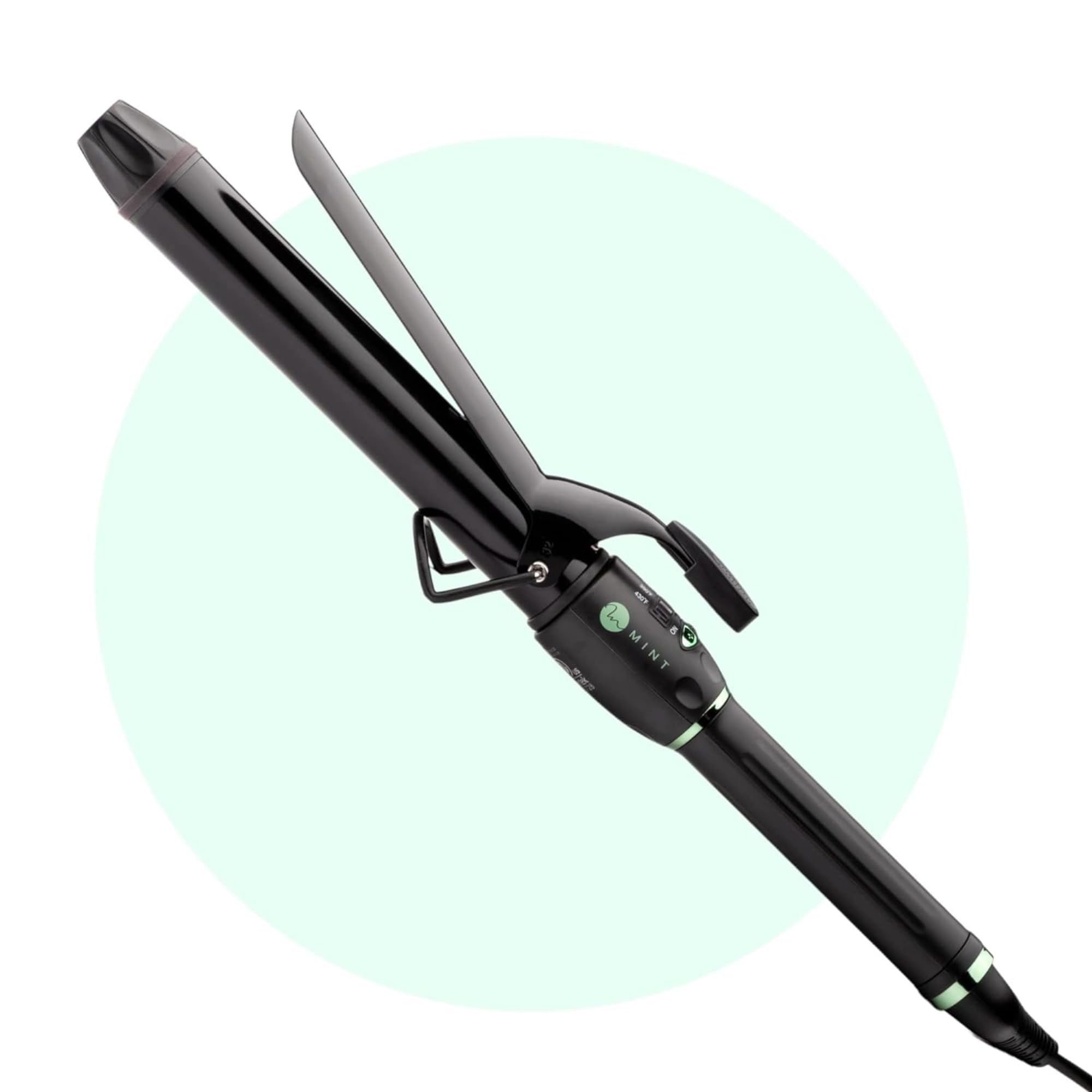 Photo 1 of MINT Professional Extra Long Hair Curling Iron 1 1/4 inch | 2-Heater Ceramic Barrel That Stays Hot | 1.25 Inch Hair Iron Curler for Medium to Large Curls | Travel-Ready International Dual Voltage
