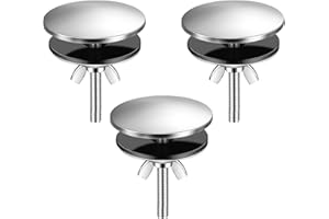 3 Pcs Stainless Steel Kitchen Sink Hole Cover, 2 Inch Faucet Hole Cover for Kitchen Sink, Brushed Nickel