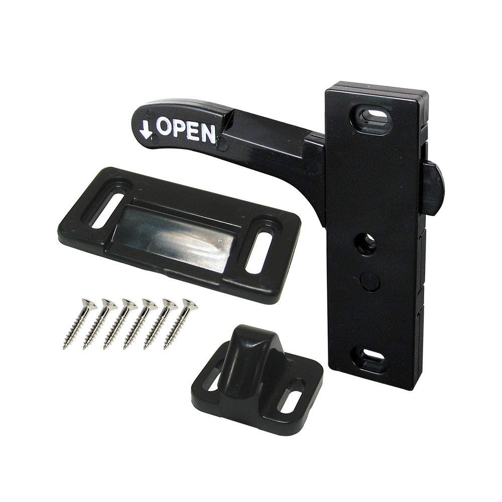 Sierra PacificRV Screen Door Latch Kit with Screws - for Camper Motorhome or Travel Trailer (Left Hand)