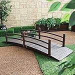 Coral Coast Harrison 8-ft. Wood Garden Bridge - Dark Stain