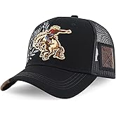 Trendy Apparel Shop Rodeo Horse Embroidered Mesh Back Baseball Cap