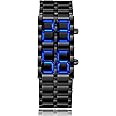 Fashion Full Metal Digital Lava Wrist Watch Men LED Display Watches Gifts for Male Famale Sport Creative Watch