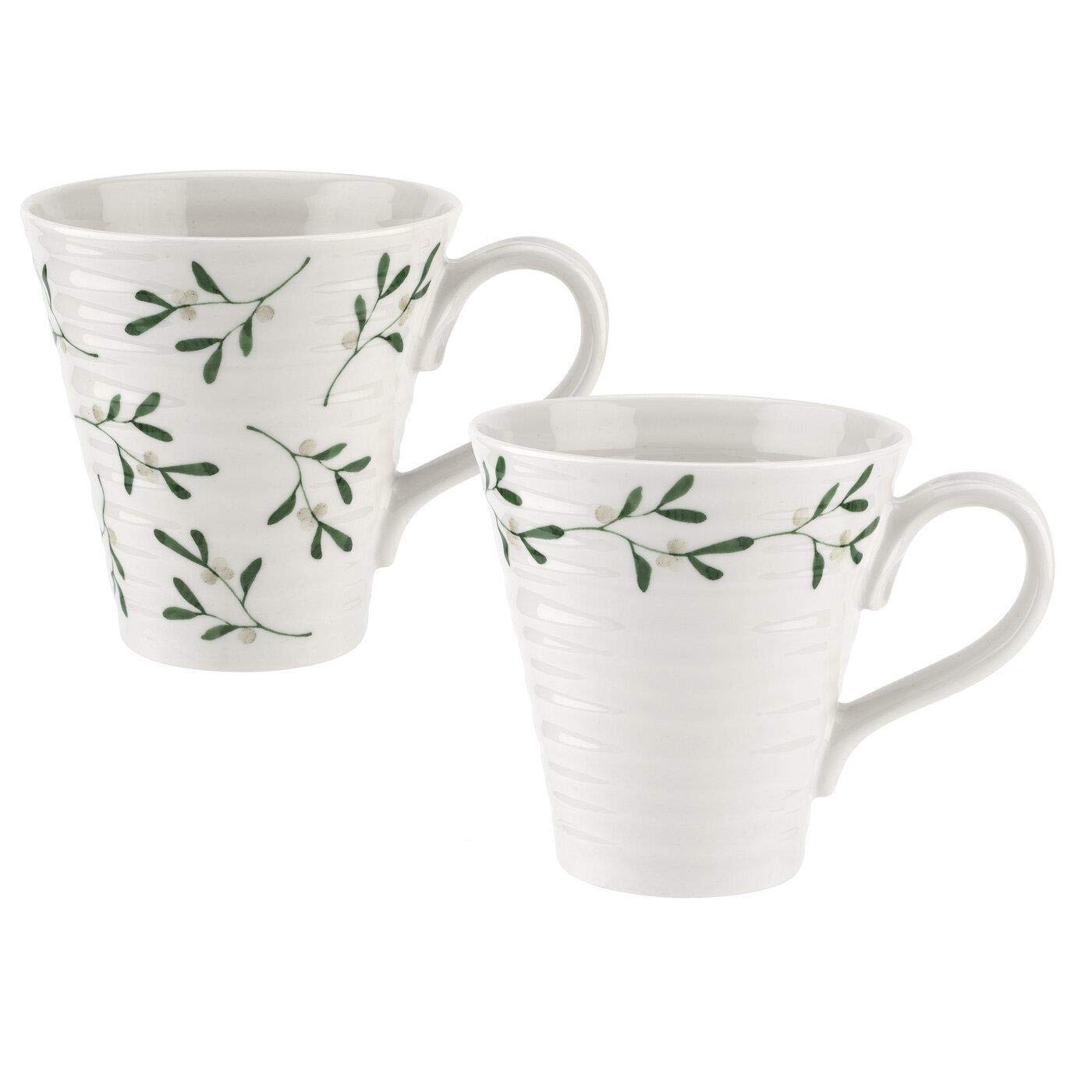 Portmeirion Sophie Conran Mistletoe Design Set of 2 Mugs
