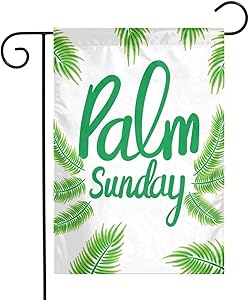 WEIZI Palm Sunday Background Garden Flag 12x18 Inch Double Sided House Yard Flag Indoor Outdoor Decorative Flags