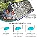 TEBRION Emergency 2-Adult Mylar Thermal Tent and 2 x Extra Large 63